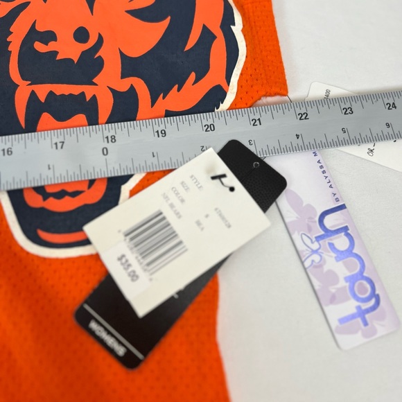 Touch by Alyssa Mulino Bears Top Size Small Orange / Blue NWT - Picture 11 of 11